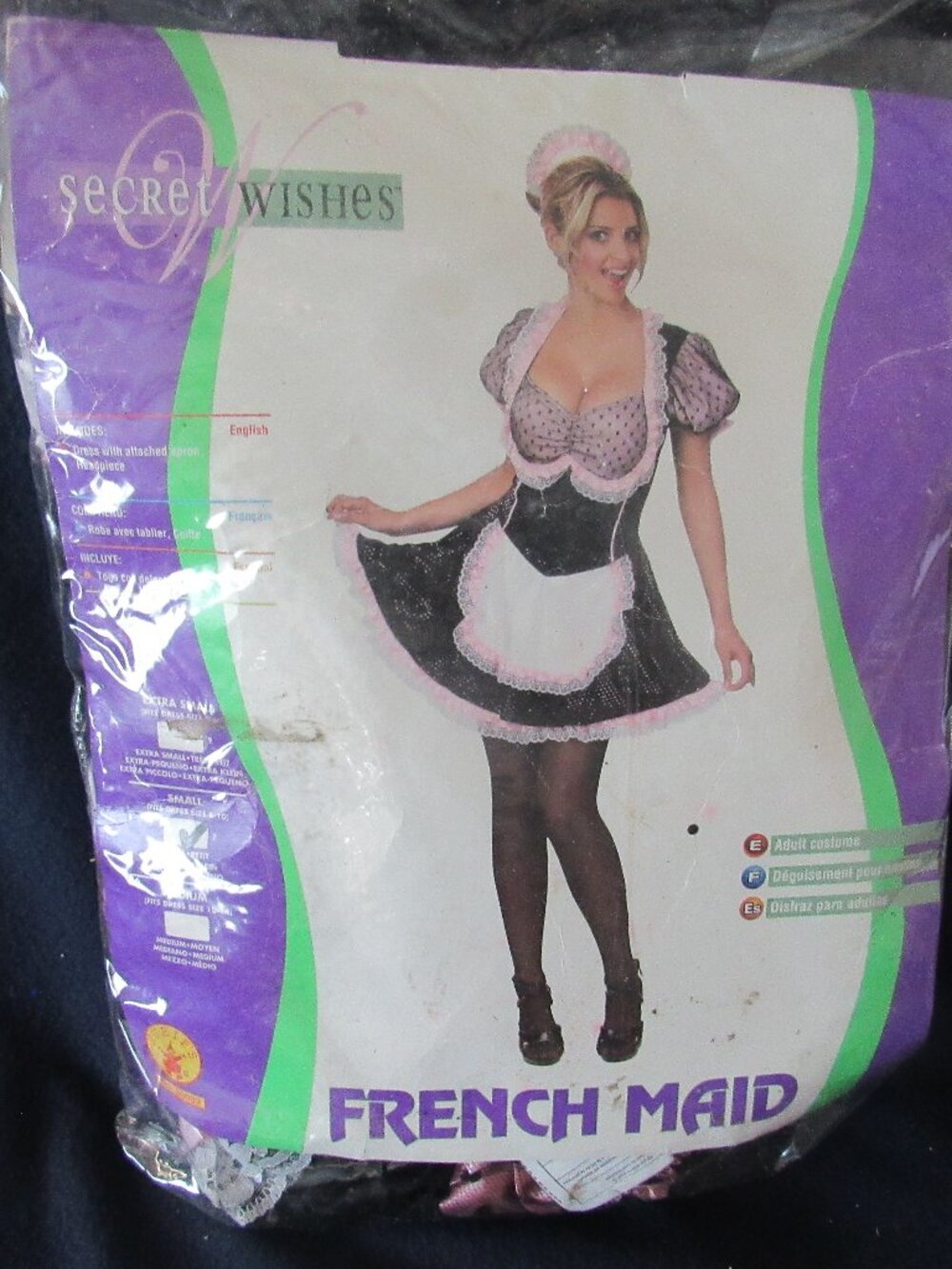 Secret Wishes size S. French Maid Costume.